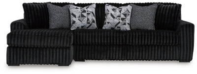 Midnight-Madness Sectional Sofa with Chaise - Massey's Furniture Barn (Watertown, NY) 