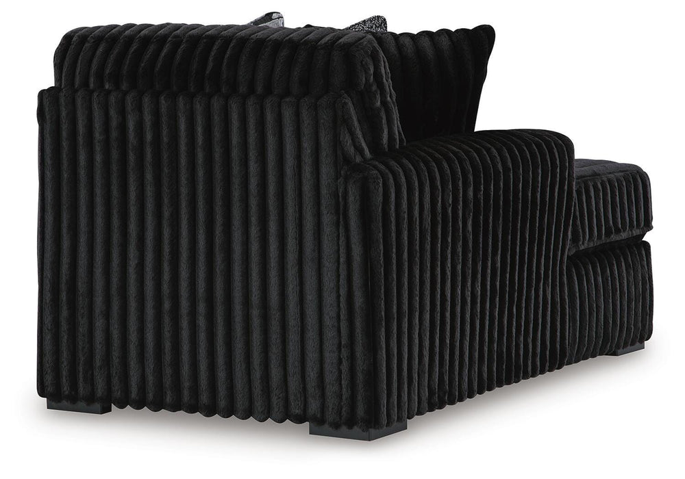 Midnight-Madness Sectional with Chaise - Massey's Furniture Barn (Watertown, NY) 