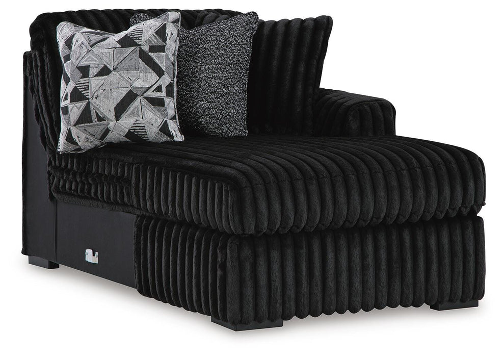 Midnight-Madness Sectional with Chaise - Massey's Furniture Barn (Watertown, NY) 