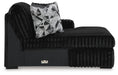 Midnight-Madness Sectional with Chaise - Massey's Furniture Barn (Watertown, NY) 
