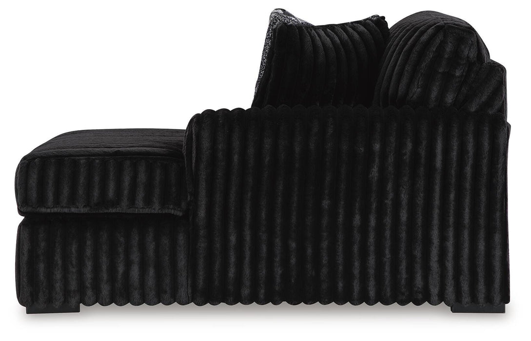 Midnight-Madness Sectional with Chaise - Massey's Furniture Barn (Watertown, NY) 
