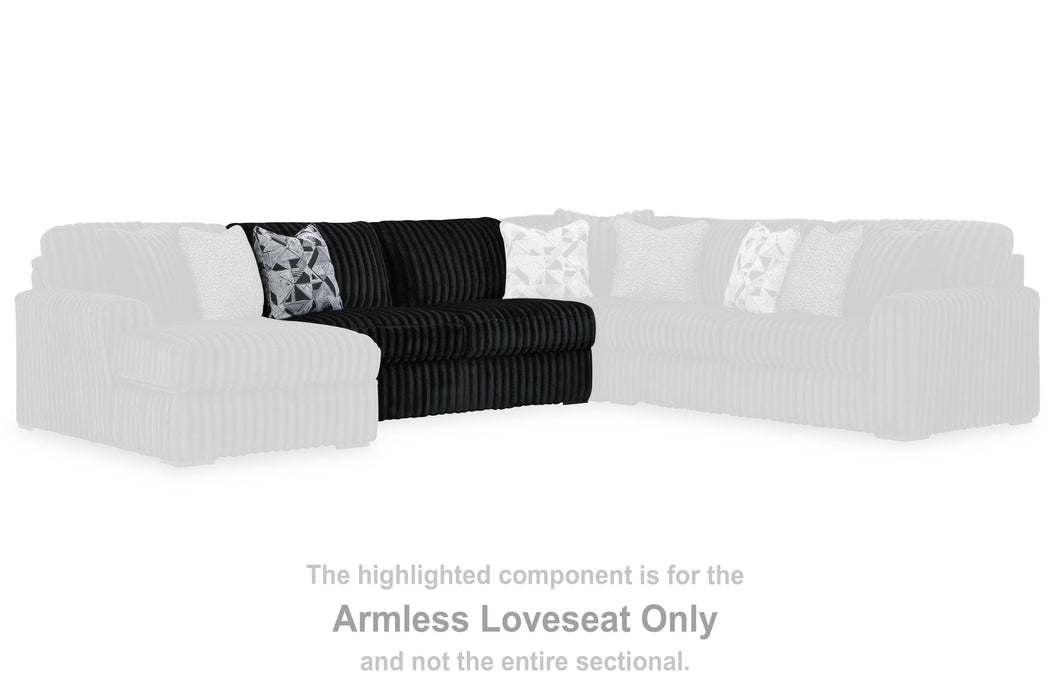 Midnight-Madness Sectional with Chaise - Massey's Furniture Barn (Watertown, NY) 