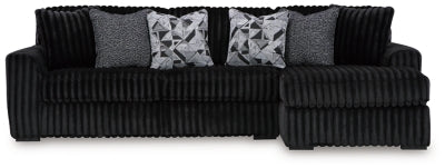 Midnight-Madness Sectional Sofa with Chaise - Massey's Furniture Barn (Watertown, NY) 