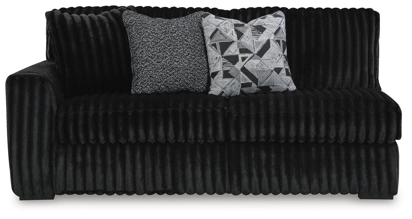 Midnight-Madness Sectional with Chaise - Massey's Furniture Barn (Watertown, NY) 