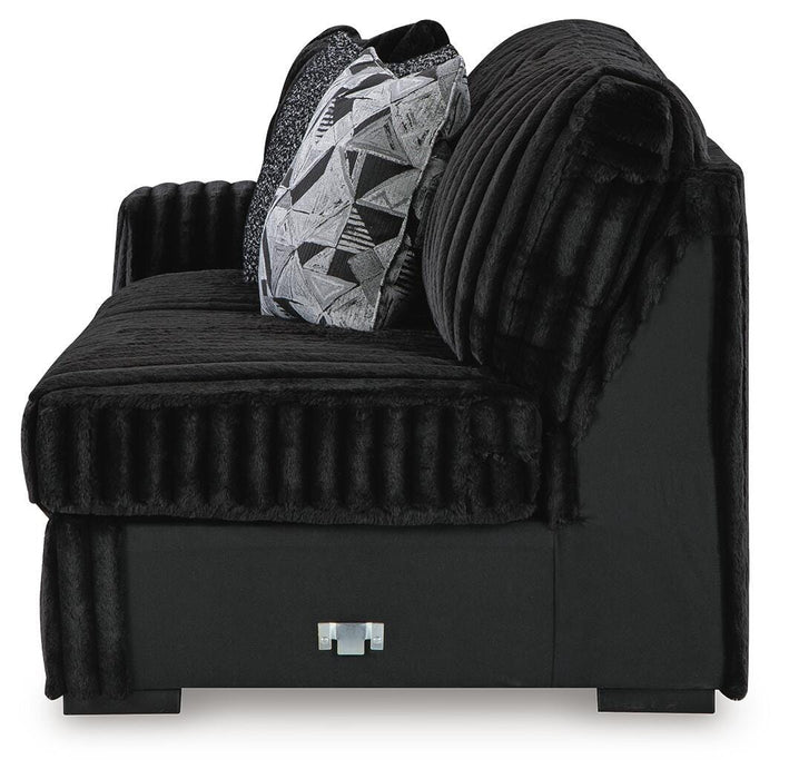 Midnight-Madness Sectional with Chaise - Massey's Furniture Barn (Watertown, NY) 
