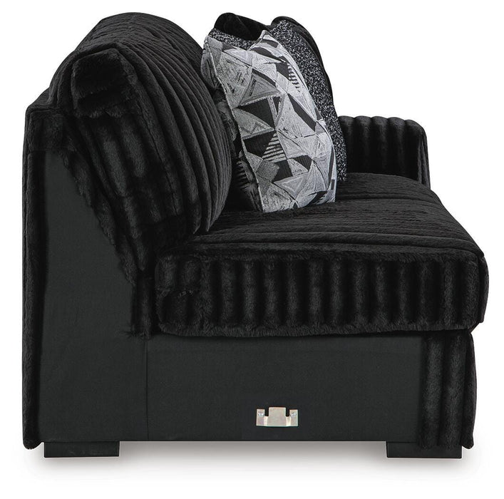 Midnight-Madness Sectional with Chaise - Massey's Furniture Barn (Watertown, NY) 