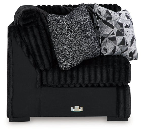 Midnight-Madness Sectional with Chaise - Massey's Furniture Barn (Watertown, NY) 