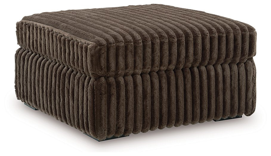 Midnight-Madness Oversized Accent Ottoman - Massey's Furniture Barn (Watertown, NY) 