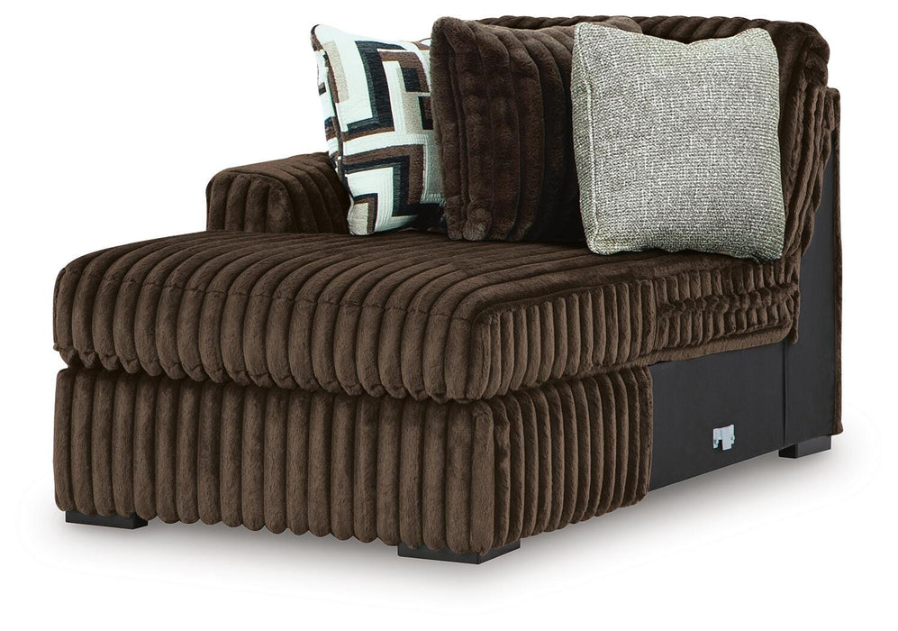 Midnight-Madness Sectional with Chaise - Massey's Furniture Barn (Watertown, NY) 