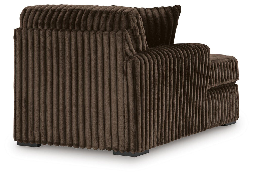 Midnight-Madness Sectional with Chaise - Massey's Furniture Barn (Watertown, NY) 