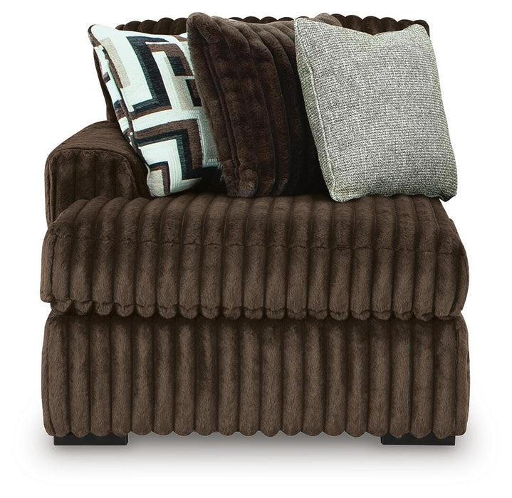 Midnight-Madness Sectional with Chaise - Massey's Furniture Barn (Watertown, NY) 