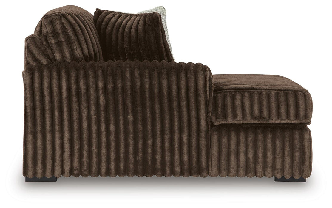 Midnight-Madness Sectional with Chaise - Massey's Furniture Barn (Watertown, NY) 