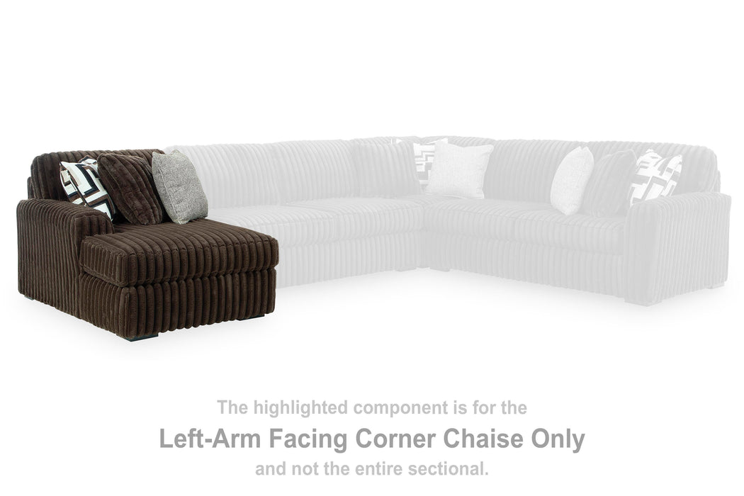 Midnight-Madness Sectional with Chaise - Massey's Furniture Barn (Watertown, NY) 