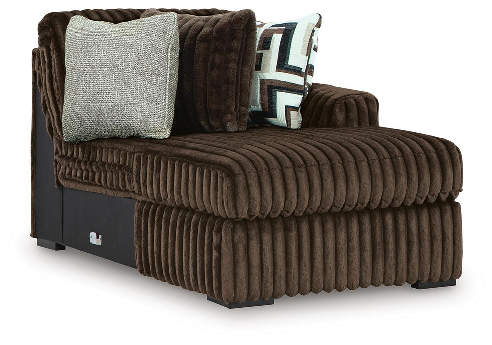 Midnight-Madness Sectional with Chaise - Massey's Furniture Barn (Watertown, NY) 