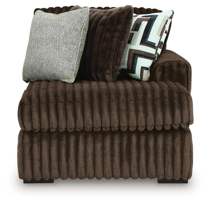 Midnight-Madness Sectional with Chaise - Massey's Furniture Barn (Watertown, NY) 
