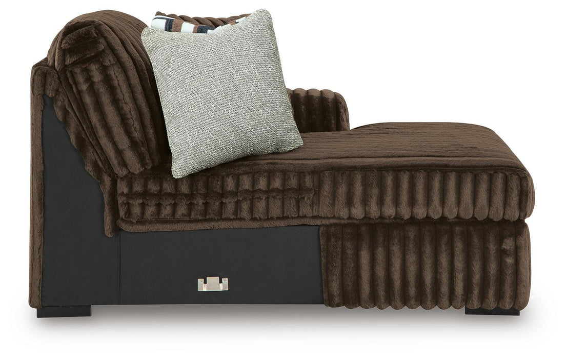 Midnight-Madness Sectional with Chaise - Massey's Furniture Barn (Watertown, NY) 