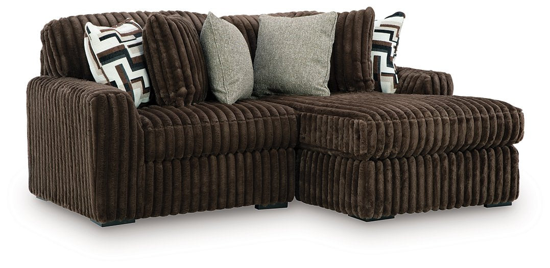 Midnight-Madness Sectional with Chaise - Massey's Furniture Barn (Watertown, NY) 