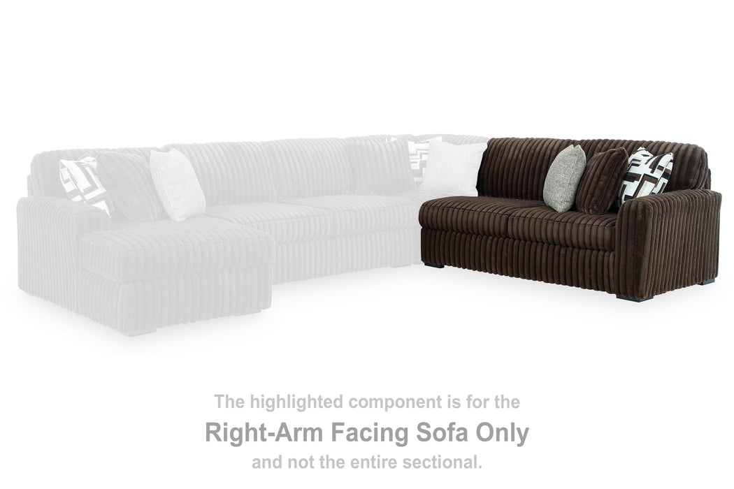 Midnight-Madness Sectional with Chaise - Massey's Furniture Barn (Watertown, NY) 