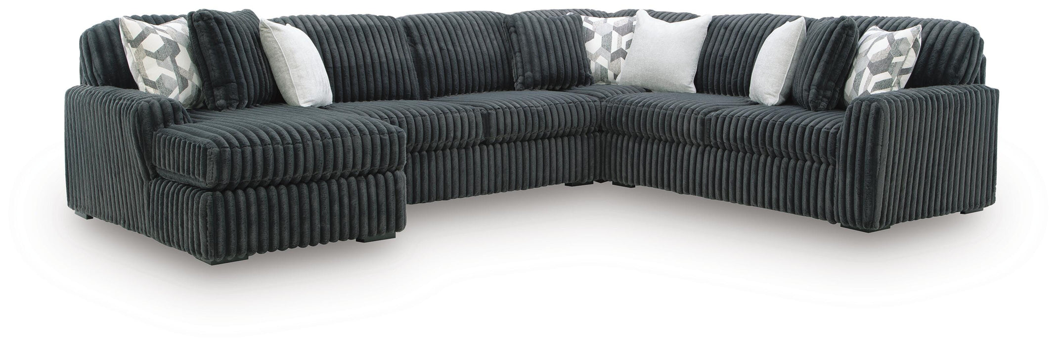 Midnight-Madness Sectional with Chaise