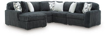 Midnight-Madness Sectional with Chaise - Massey's Furniture Barn (Watertown, NY) 