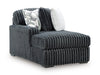 Midnight-Madness Double Chaise 3-Piece Sectional - Massey's Furniture Barn (Watertown, NY) 