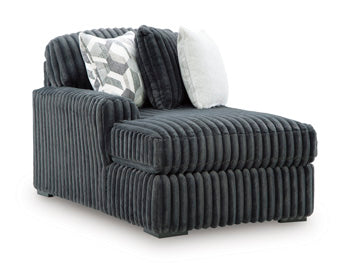 Midnight-Madness Double Chaise 3-Piece Sectional - Massey's Furniture Barn (Watertown, NY) 