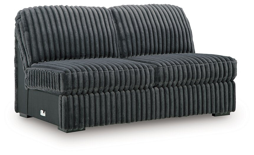 Midnight-Madness Double Chaise 3-Piece Sectional - Massey's Furniture Barn (Watertown, NY) 