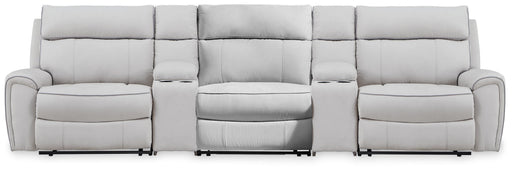 Grafton Pike Reclining Sectional with Storage Consoles - Massey's Furniture Barn (Watertown, NY) 