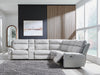 Grafton Pike Reclining Sectional with Storage Console - Massey's Furniture Barn (Watertown, NY) 