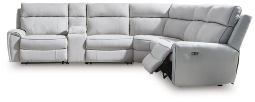 Grafton Pike Reclining Sectional with Storage Console - Massey's Furniture Barn (Watertown, NY) 