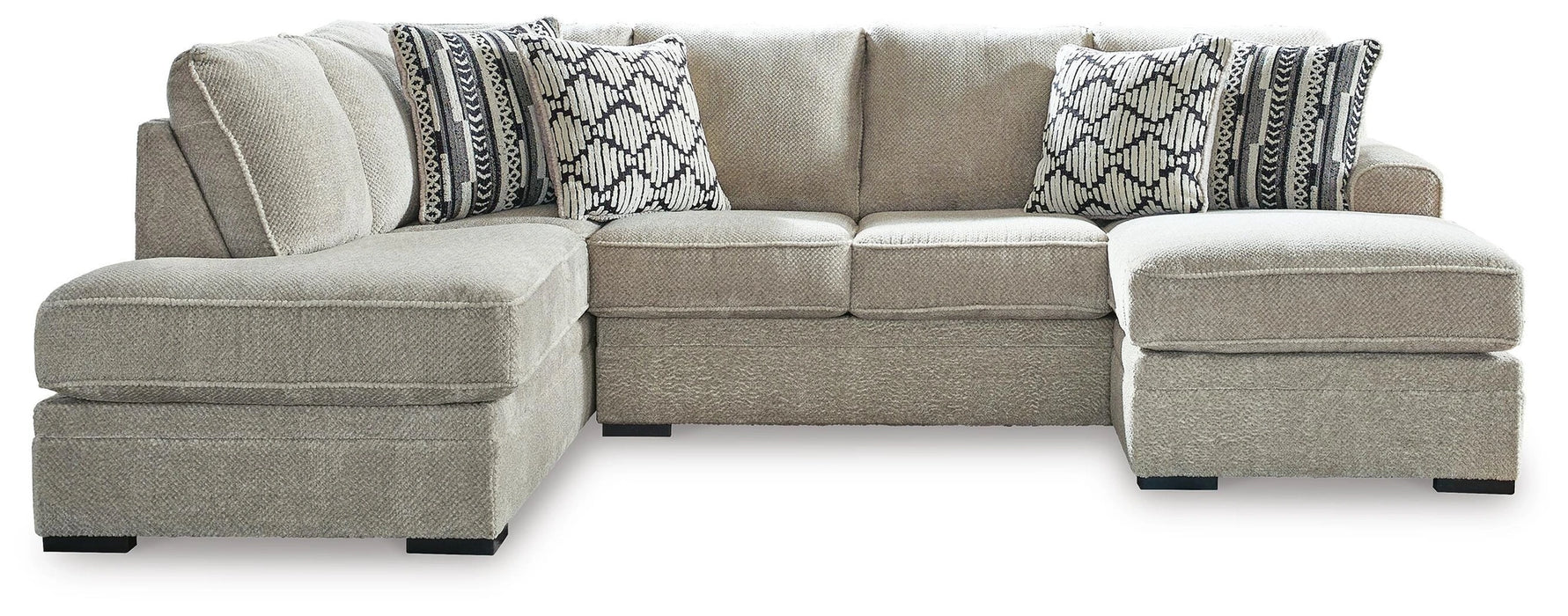 Calnita Sectional with Chaise - Massey's Furniture Barn (Watertown, NY) 
