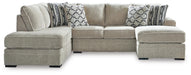 Calnita Sectional with Chaise - Massey's Furniture Barn (Watertown, NY) 