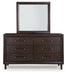 Dantenton Dresser and Mirror - Massey's Furniture Barn (Watertown, NY) 