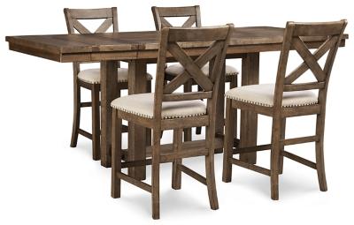 Moriville Counter Height Dining Set - Massey's Furniture Barn (Watertown, NY) 
