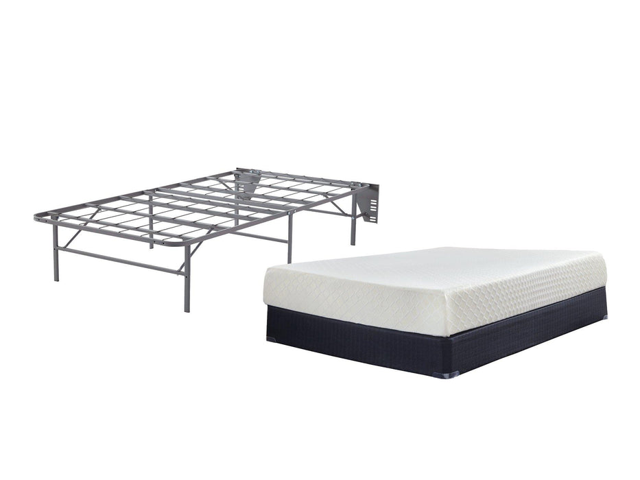 10 Inch Chime Memory Foam Mattress Set - Massey's Furniture Barn (Watertown, NY) 