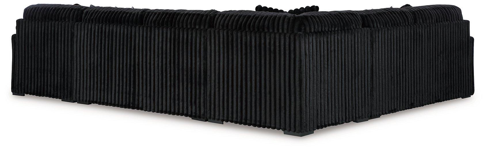 Midnight-Madness Sectional with Chaise - Massey's Furniture Barn (Watertown, NY) 