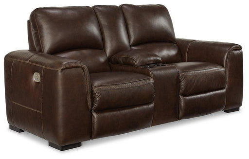 Alessandro Power Reclining Loveseat with Console - Massey's Furniture Barn (Watertown, NY) 