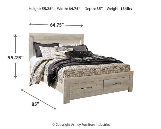 Bellaby Bed with 2 Storage Drawers - Massey's Furniture Barn (Watertown, NY) 