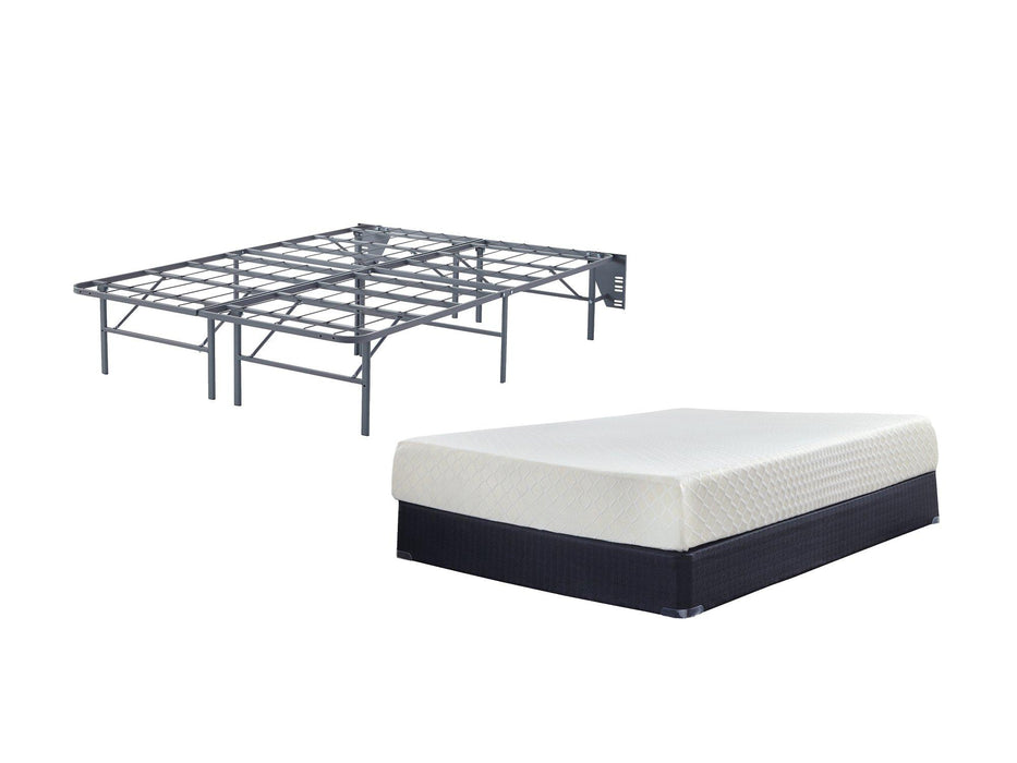 10 Inch Chime Memory Foam Mattress Set - Massey's Furniture Barn (Watertown, NY) 