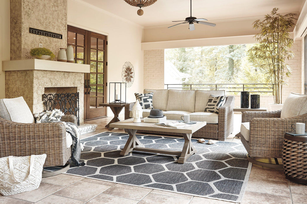 Beachcroft Outdoor Sofa with Cushion - Massey's Furniture Barn (Watertown, NY) 