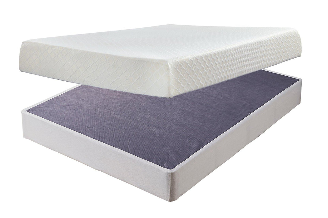 10 Inch Chime Memory Foam Mattress Set - Massey's Furniture Barn (Watertown, NY) 