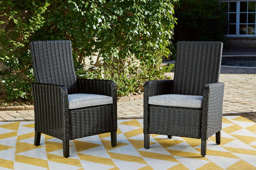 Beachcroft Outdoor Arm Chair with Cushion (Set of 2) - Massey's Furniture Barn (Watertown, NY) 