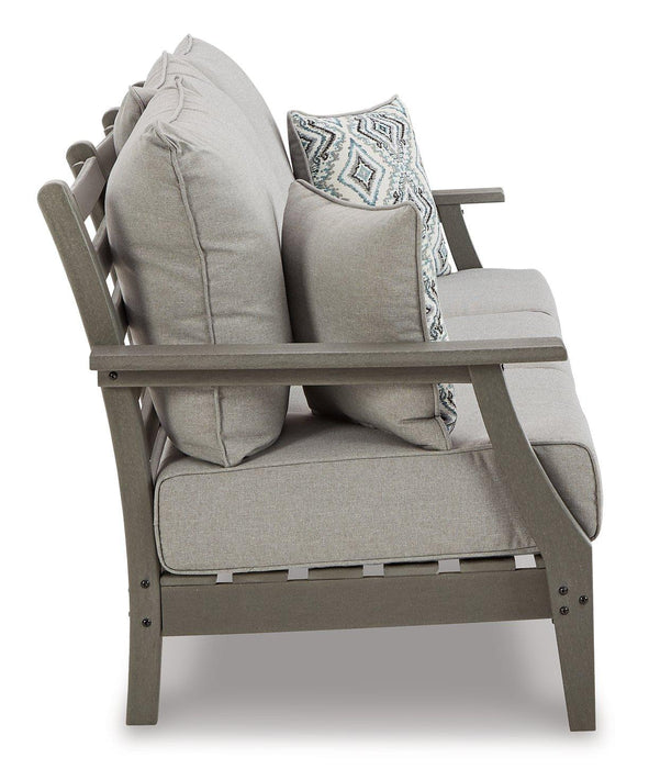 Visola Outdoor Sofa and Loveseat Set - Massey's Furniture Barn (Watertown, NY) 