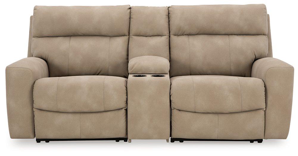 Next-Gen DuraPella Power Reclining Sectional Loveseat with Console - Massey's Furniture Barn (Watertown, NY) 