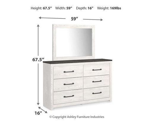 Gerridan Dresser and Mirror - Massey's Furniture Barn (Watertown, NY) 