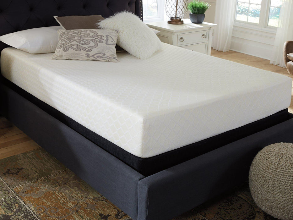 10 Inch Chime Memory Foam Mattress Set - Massey's Furniture Barn (Watertown, NY) 