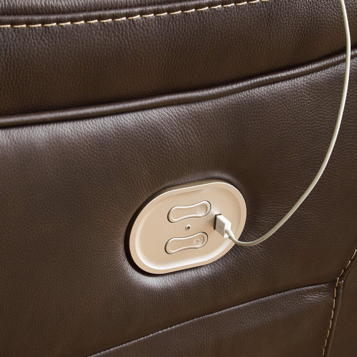 Dunleith Power Reclining Sectional Loveseat - Massey's Furniture Barn (Watertown, NY) 