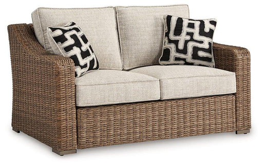 Beachcroft Outdoor Loveseat with Cushion - Massey's Furniture Barn (Watertown, NY) 