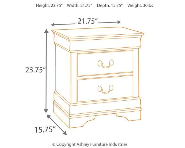 Alisdair Nightstand - Massey's Furniture Barn (Watertown, NY) 