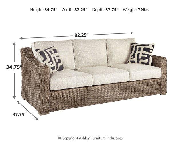 Beachcroft Outdoor Sofa with Cushion - Massey's Furniture Barn (Watertown, NY) 